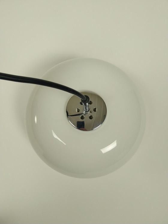 Image 1 of Mid Century Moderne Hängeleuchte aus geblasenem Glas, Glashütte Limburg, 1965