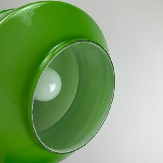 Image 1 of Peill und Putzler Pendelleuchte - Seltenes grünes Glas - 1960