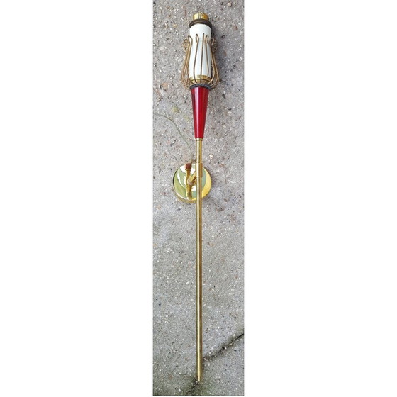 Image 1 of Paar Maison Lunel Muguet Wandlampen, Royal Productions, Paris - 1950er Jahre