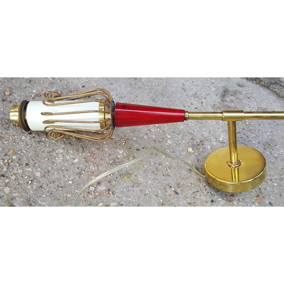 Image 1 of Paar Maison Lunel Muguet Wandlampen, Royal Productions, Paris - 1950er Jahre