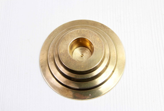 Image 1 of Vintage Kerzenhalter Aus Messing 1970