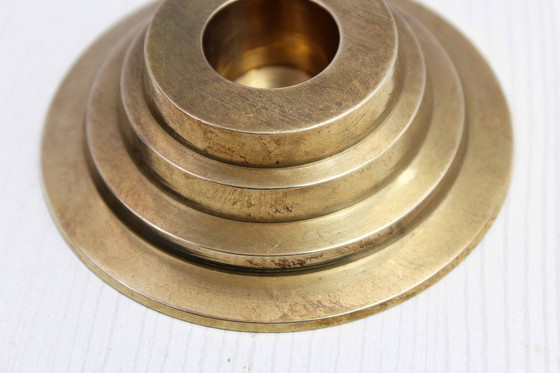 Image 1 of Vintage Kerzenhalter Aus Messing 1970