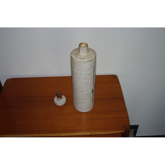 Image 1 of Flasche aus Keramik von Henri Cimal Vallauris, 1950