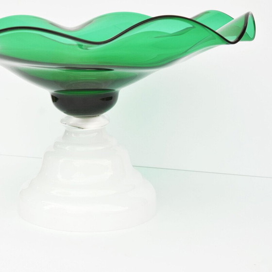 Image 1 of Obstteller aus Glas von Harrachov, Tschechoslowakei 1960