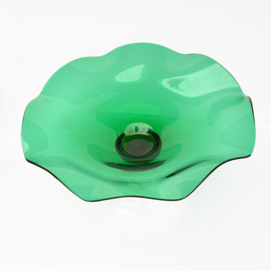 Image 1 of Obstteller aus Glas von Harrachov, Tschechoslowakei 1960