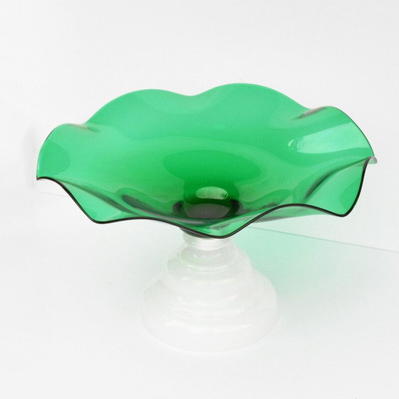 Image 1 of Obstteller aus Glas von Harrachov, Tschechoslowakei 1960