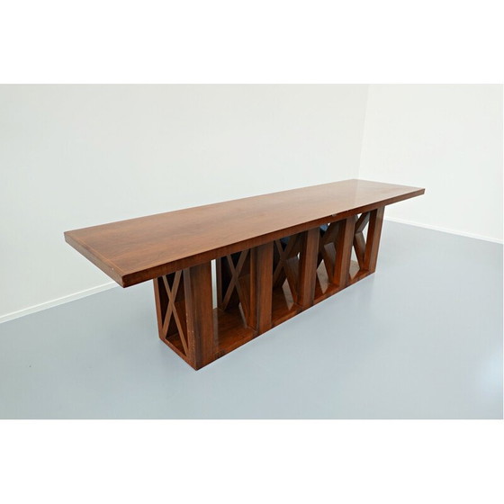 Image 1 of Paar Konsolen aus Nussbaumholz, Italien 1940