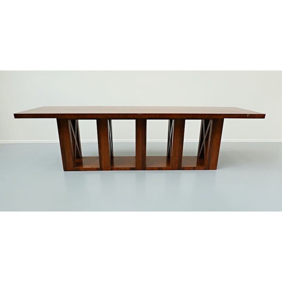 Image 1 of Paar Konsolen aus Nussbaumholz, Italien 1940