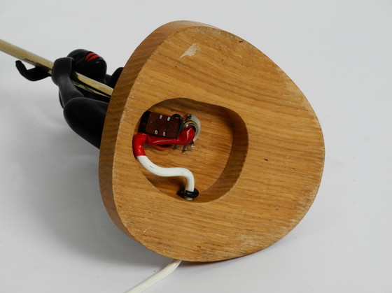 Image 1 of Sehr seltene Original Mid Century Keramik Figurativ Tischlampe von Cortendorf