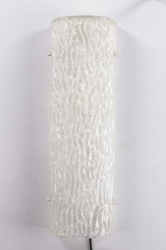 Image 1 of Hillebrand Sehr große Eislampe Wandlampe, 1960