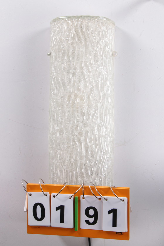 Image 1 of Hillebrand Sehr große Eislampe Wandlampe, 1960