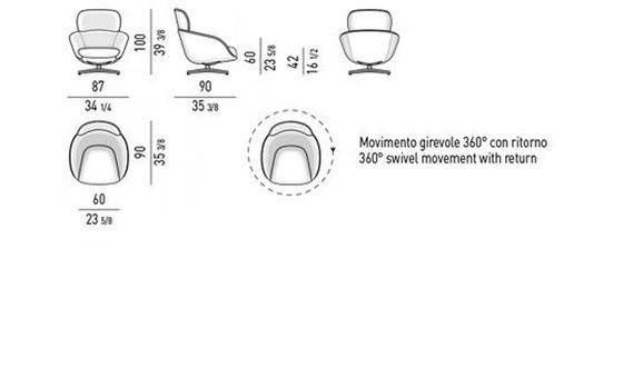 Image 1 of Minotti Russel Arm / Sessel + Ottomane / Hocker