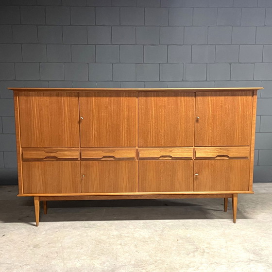 Image 1 of Klassisches dänisches Design-Highboard - Teakholz - 1960er Jahre