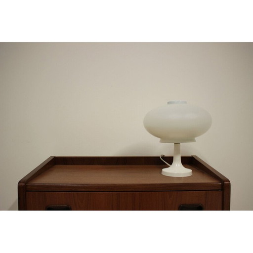 Alte Milchglaslampe von Valašské Meziříčí, Tschechisch 1970