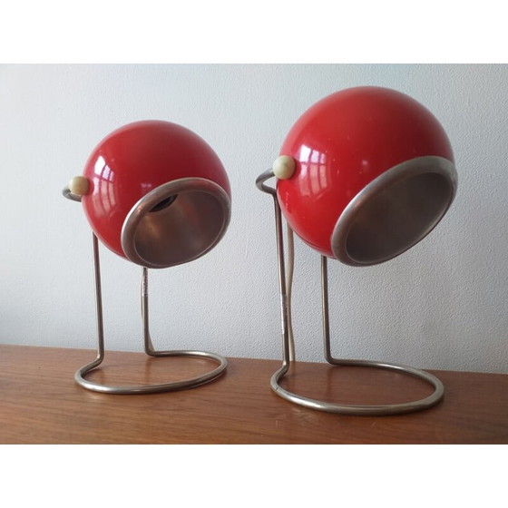 Image 1 of Paar Vintage Space Age Tischlampen 1970