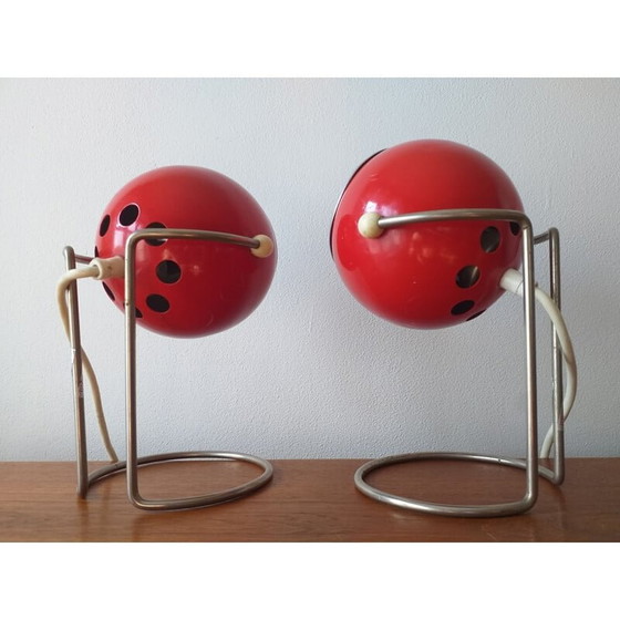 Image 1 of Paar Vintage Space Age Tischlampen 1970