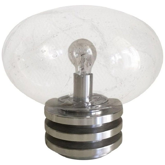 Image 1 of Space Age Lampe aus Glas und Metall von Doria Leuchten, Deutschland