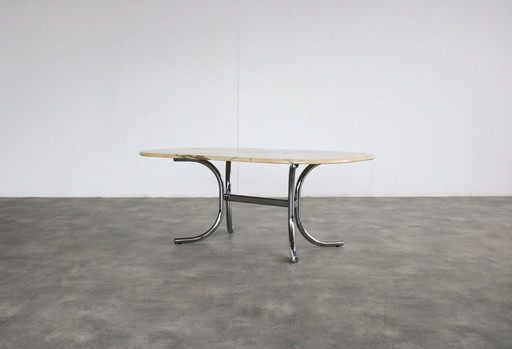 Vintage Couchtisch aus schwedischem Marmor