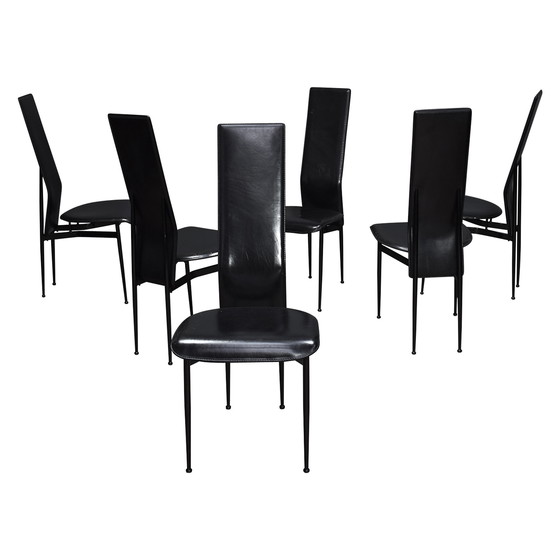 Image 1 of Satz von sechs FASEM-Stühlen von Vegni und Gualtierotti, Italien - um die 80er Jahre Design