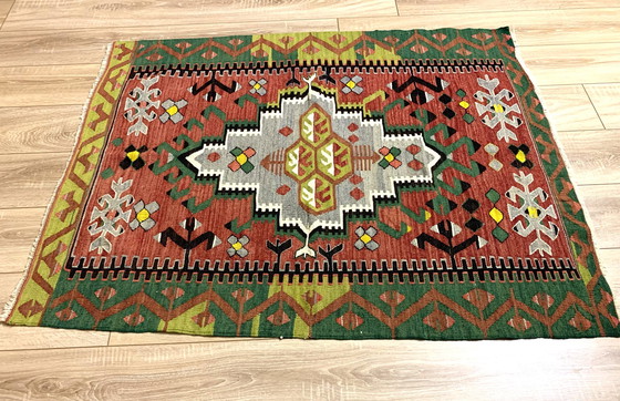 Image 1 of Türkischer Vintage -Kelim-Teppich