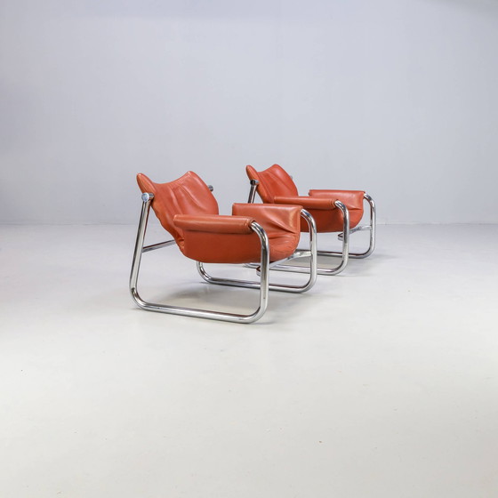 Image 1 of Maurice Burke 'Alpha Sling' Lounge-Fauteuil für Pozza Set/2