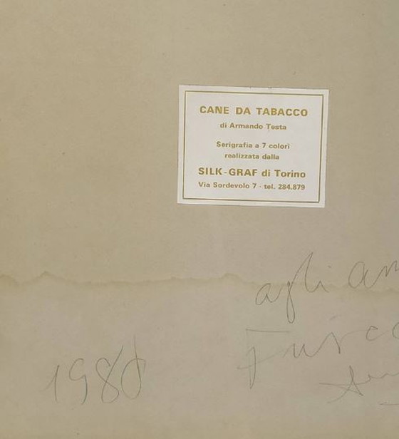 Image 1 of Armando Testa Serigraphie "Cane da Tabacco"