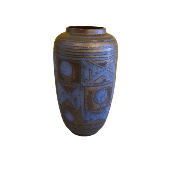 Image 1 of Westdeutsche Keramik Ankara Fett Lava Vase Carstens Tönnieshof, 1960er Jahre