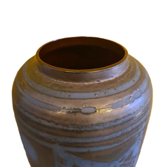 Image 1 of Westdeutsche Keramik Ankara Fett Lava Vase Carstens Tönnieshof, 1960er Jahre