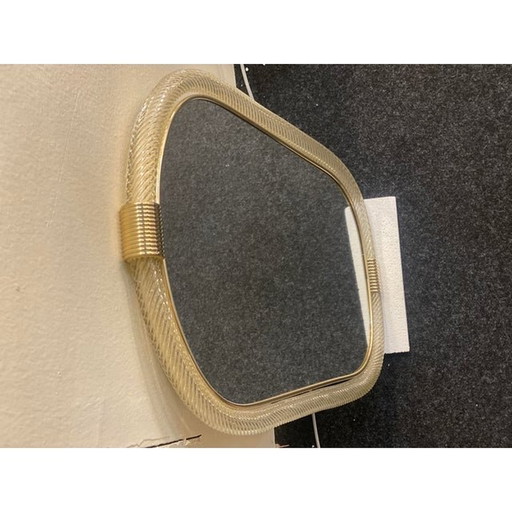 "Torciglione" Wandspiegel aus Muranoglas im Barovier-Stil