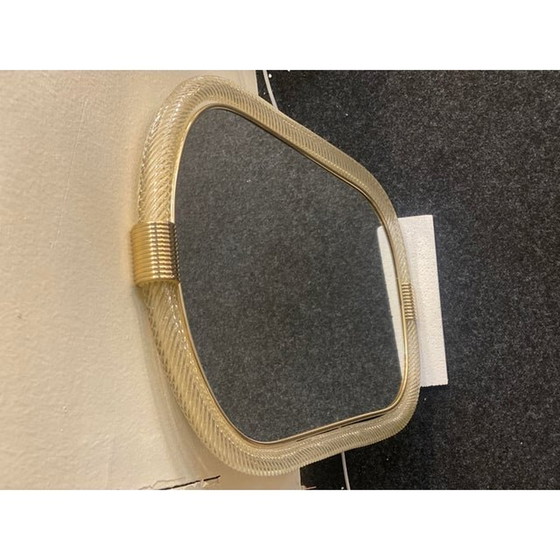 Image 1 of "Torciglione" Wandspiegel aus Muranoglas im Barovier-Stil