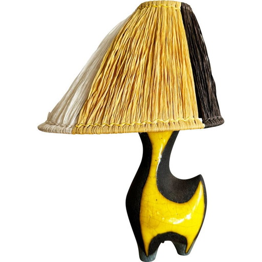 Vintage-Lampe von Lilette und Gilbert Valentin für Les Archanges, Frankreich 1950