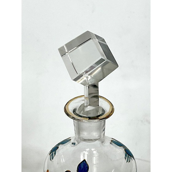 Image 1 of Italienische Jugendstil-Glasflasche, 1920er Jahre