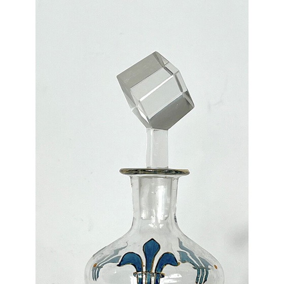 Image 1 of Italienische Jugendstil-Glasflasche, 1920er Jahre