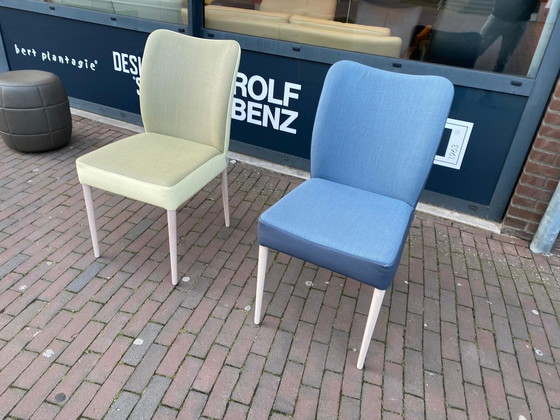 Image 1 of 2x Bert Plantagie Duo Stuhl Stoff Leder