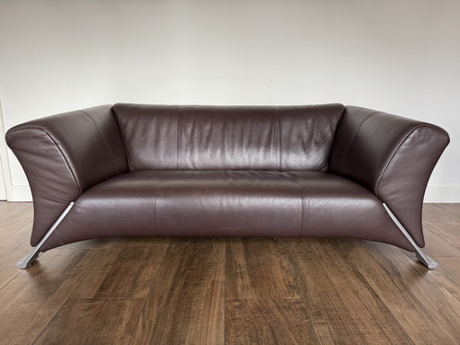 Dunkelbraunes Sofa Rolf Benz 322