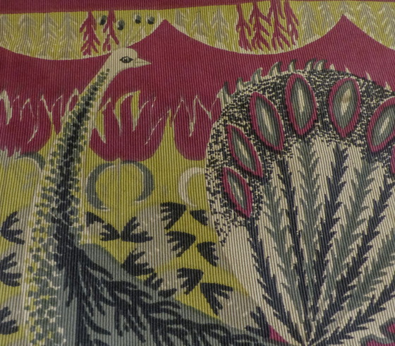 Image 1 of Tapisserie Aux Paons Marc Baumann