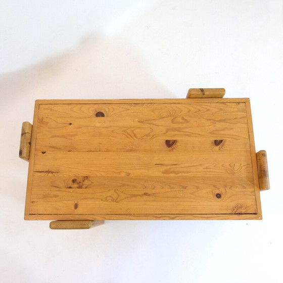 Image 1 of Vintage Couchtisch aus massiver Kiefer, 1970