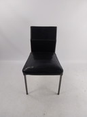 6 KFF Leder Esszimmerstühle Modell Texas 4 schwarz 2 rot