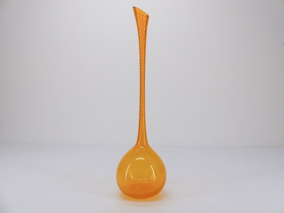 Image 1 of Skandinavische Soliflor Vase aus Transparentem Glas Gelb Xxl