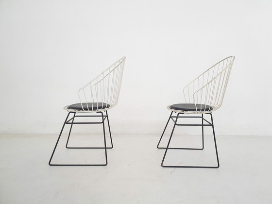 Image 1 of D. Dekker für Tomado Style Wire Chairs, Niederlande 1950'S