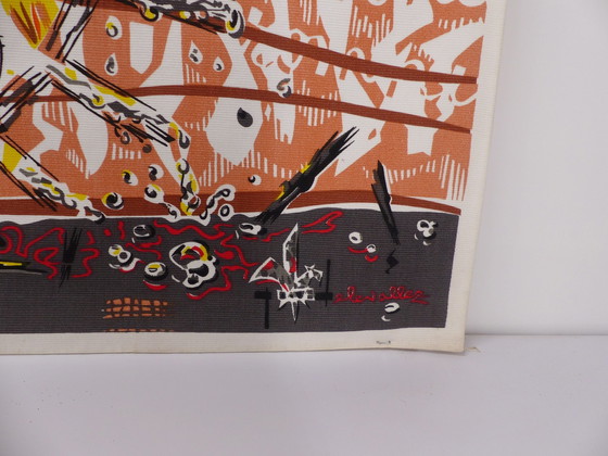 Image 1 of Wandteppich Au Coq Delevallez 1967