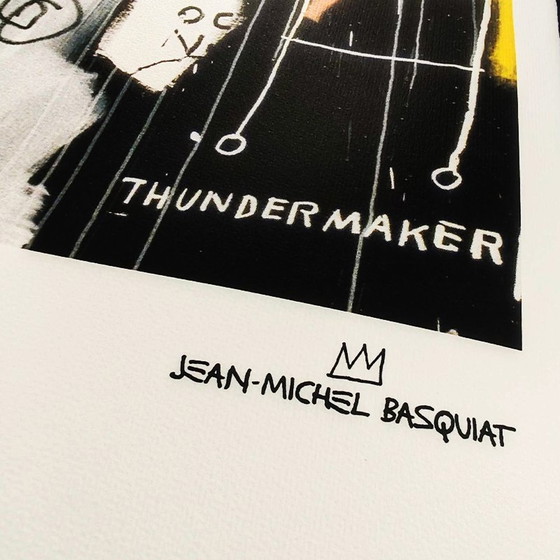 Image 1 of 1980S Jean-Michel Basquiat Limites Edition Lithographie Mit Bleistift nummeriert - Jean-Michel Basquiat Foundation.