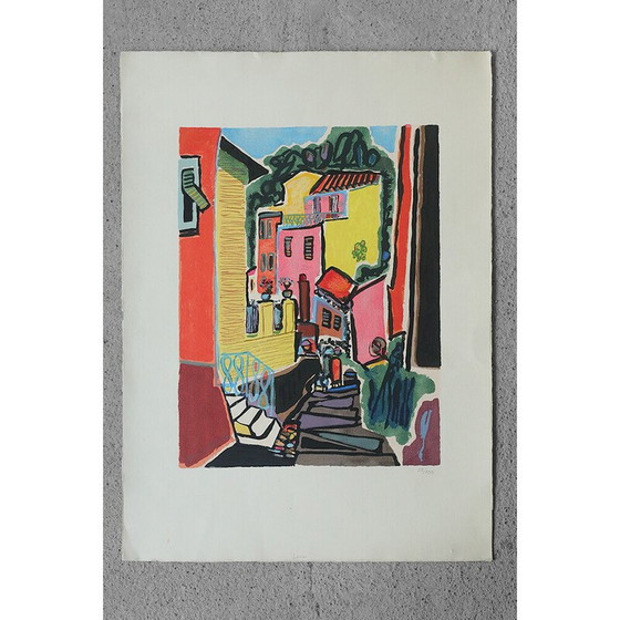 Image 1 of Farbige Vintage-Malerei von Lerici