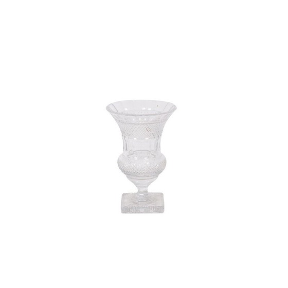 Image 1 of Vintage Medicis Vase aus geschliffenem Kristall
