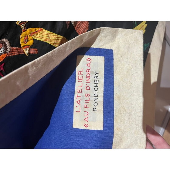 Image 1 of Wandteppich aus Indragarn mit Vogeldekor, 1970er Jahre