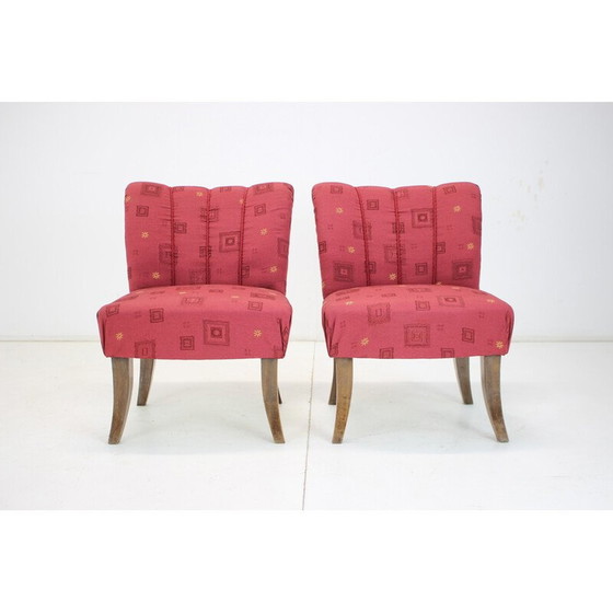 Image 1 of Paar Vintage Art Deco Sessel, Tschechoslowakei 1940