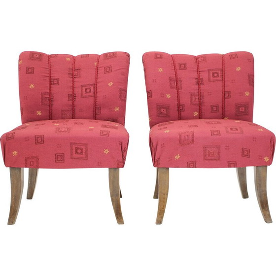 Image 1 of Paar Vintage Art Deco Sessel, Tschechoslowakei 1940