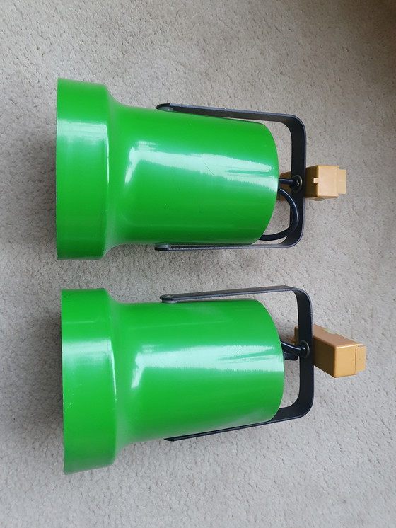 Image 1 of 2x Vintage-Strahler mit Schiene
