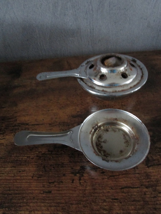 Image 1 of Vintage/Retro Fondue Pfannkuchen Set aus den schönen 1970er Jahren.