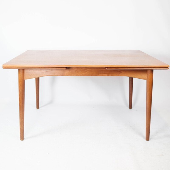 Image 1 of Dänischer Vintage-Esstisch aus Teakholz mit Verlängerungen, 1960er Jahre